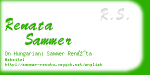 renata sammer business card